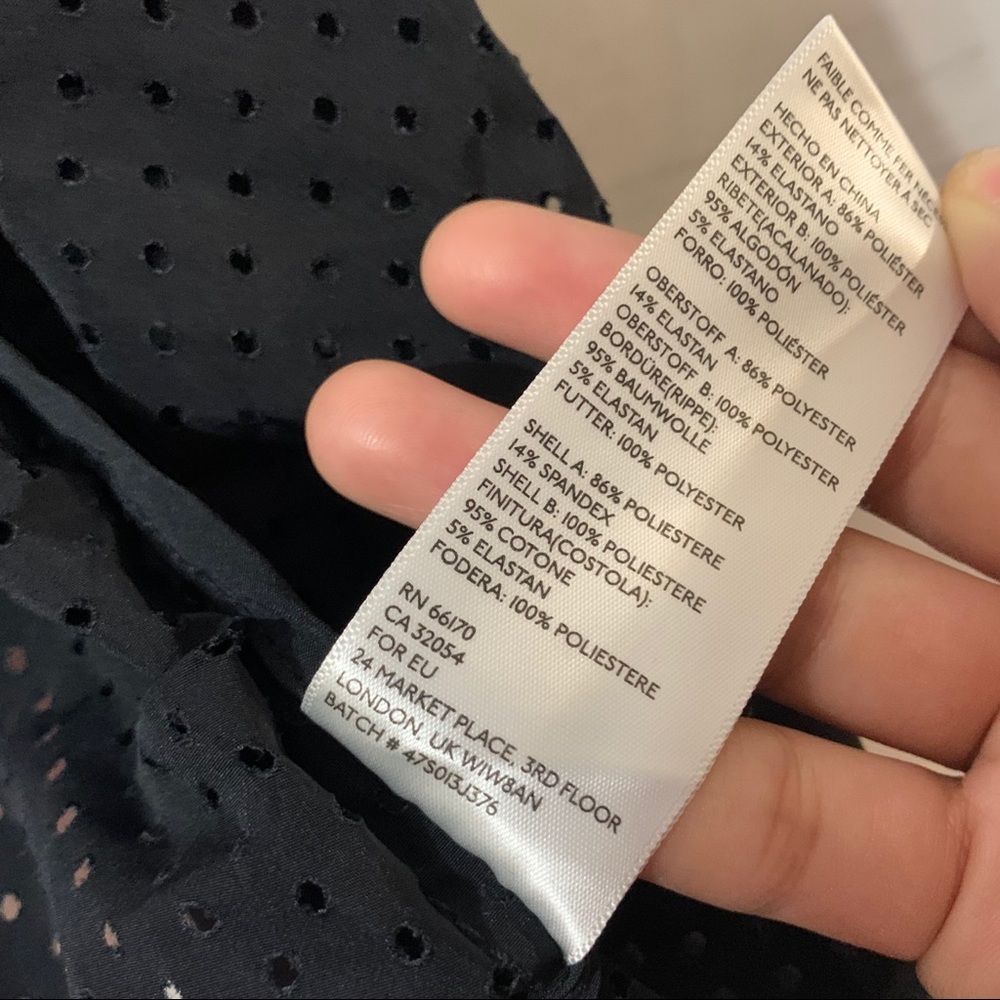 Uo without walls black perforated sport jacket/M - Picture 7 of 11